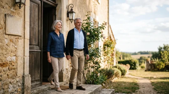 Illustration symbolisant la transition d'une couverture santé collective vers une mutuelle individuelle senior après le départ à la retraite